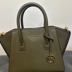 Michael Kors Khaki Satchel Bag
